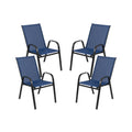 Navy Outdoor Stack Chair 4 Pack A39709