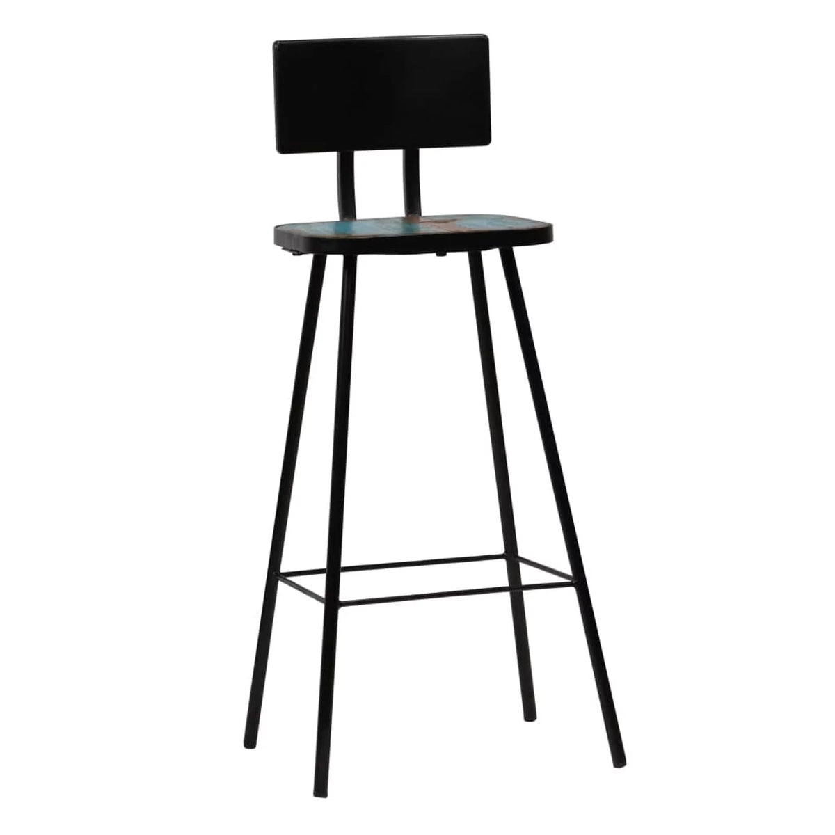 Solid Reclaimed Wood Bar Stools 4 pcs G337587