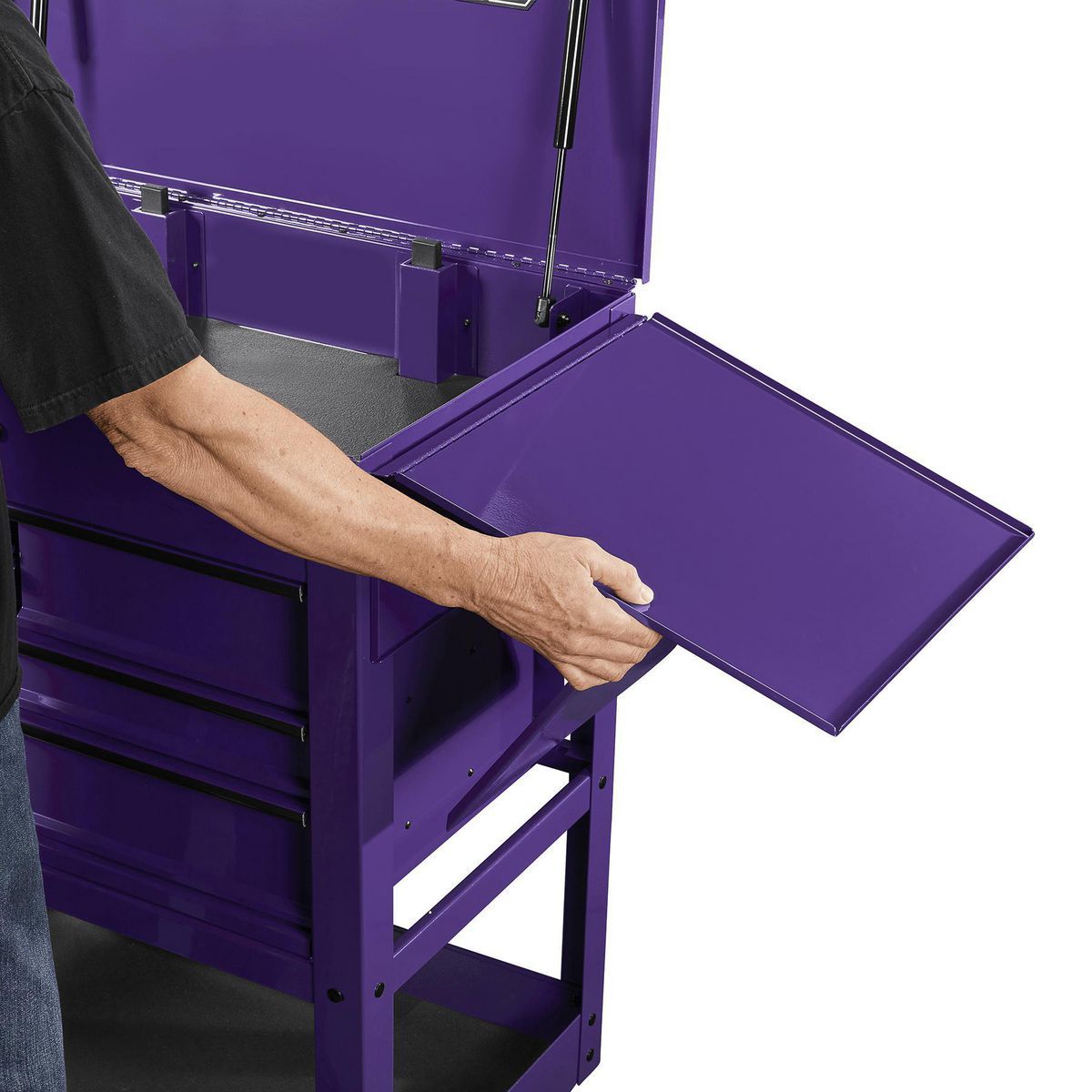Purple Side Tray for 5-Drawer and 6-Drawer Cart Y857