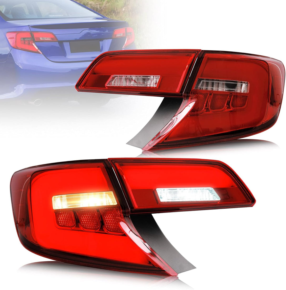 Smoked LED Taillights for Toyota Camry 2012 2013 2014 H838