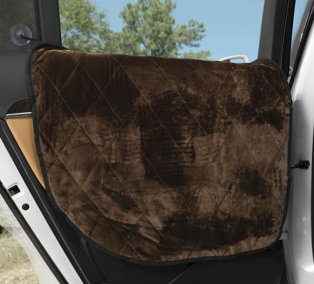 Velvet Car Door Protector, Washable Waterproof, Set of 2 London Grey W36462
