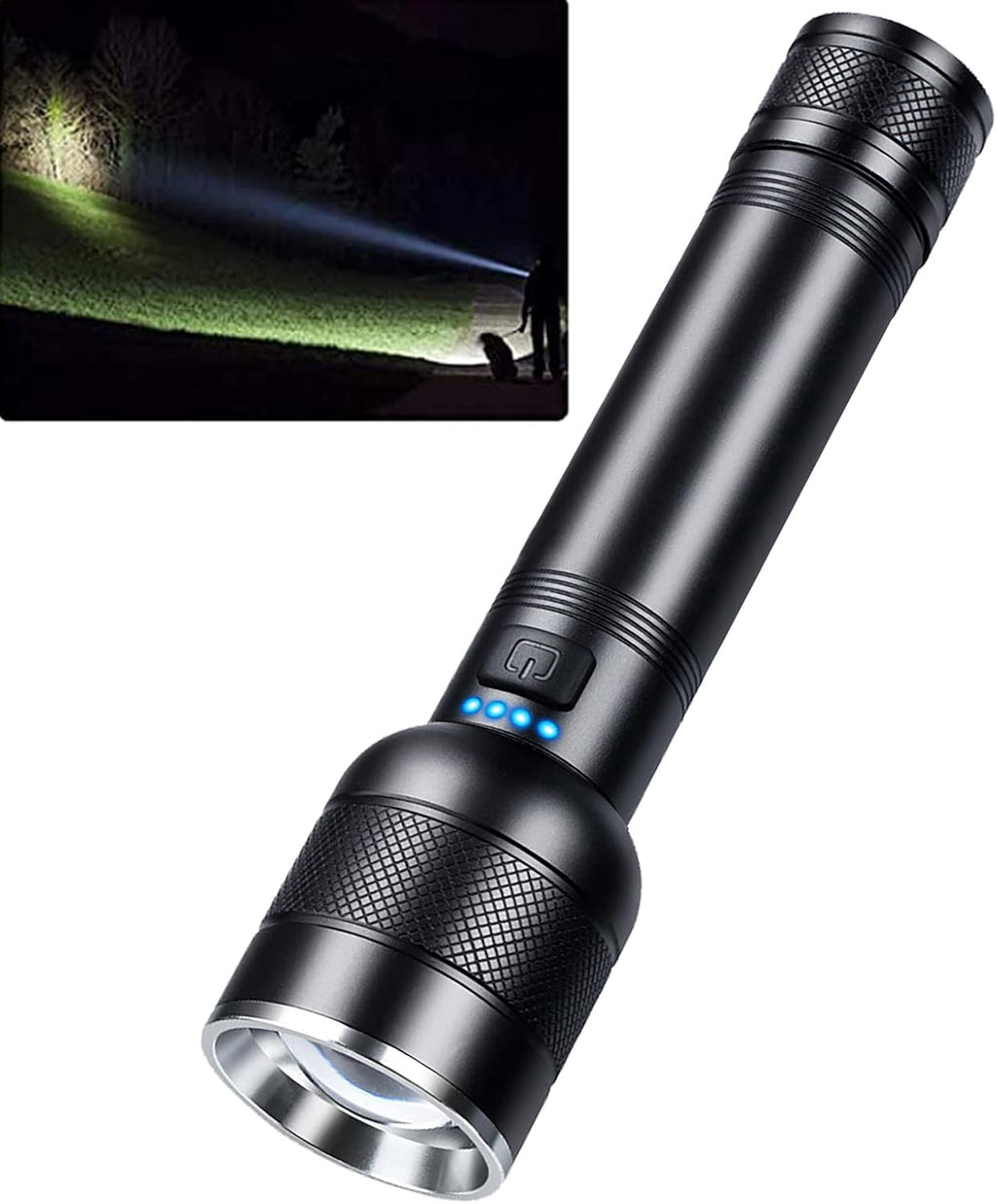 Rechargeable 1200 Lumens 11 Mode IPX8 Waterproof LED Tactical Flashlight O432