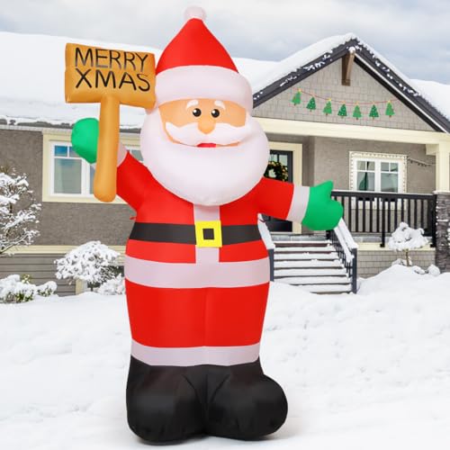 8 FT Santa Claus Inflatable with Built-in LEDs X17412