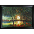 Black Satin Frame Canvas K3027