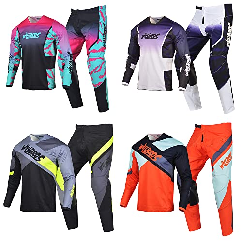 Mens Motocross Jersey Pants Combo MX Gear Set B945101