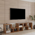 L-Shaped Oak Tv Stand U6997