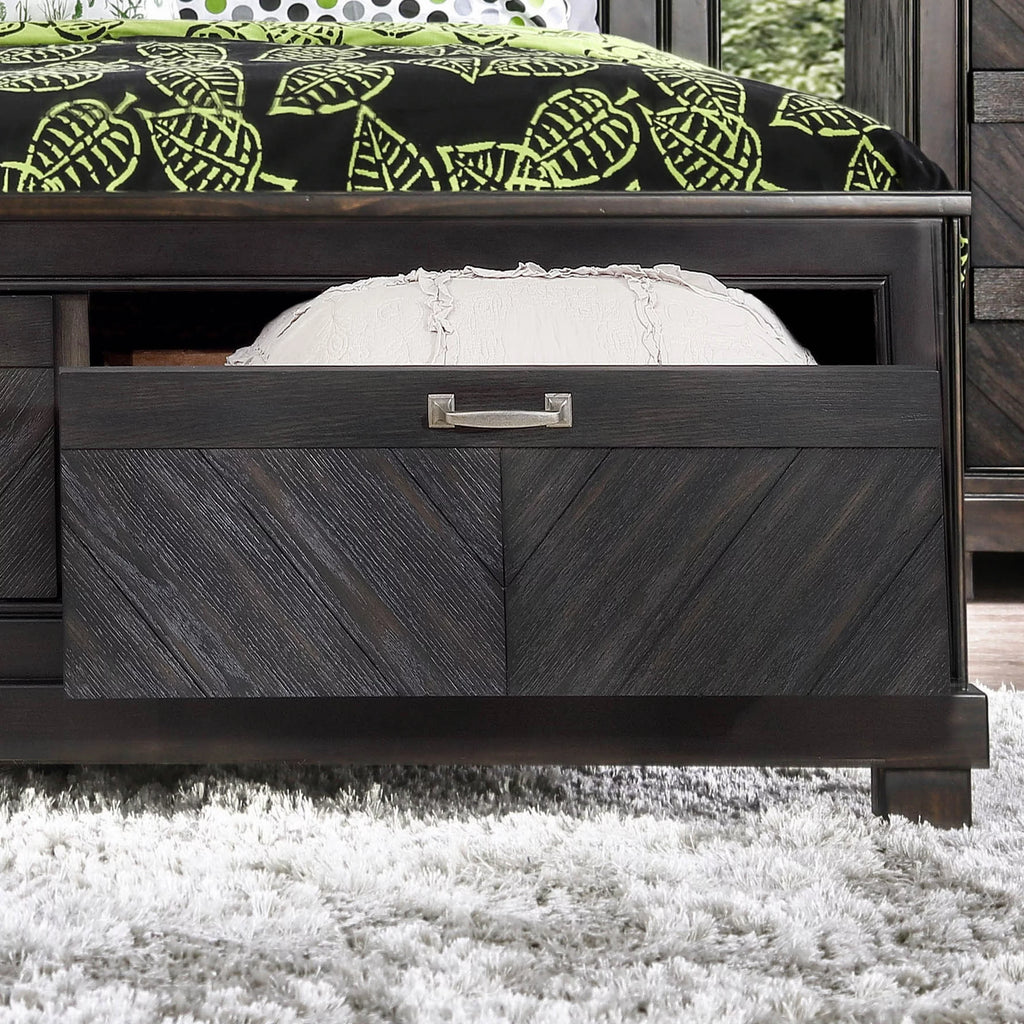Espresso 2-drawer Platform Bed Eastern King O62395