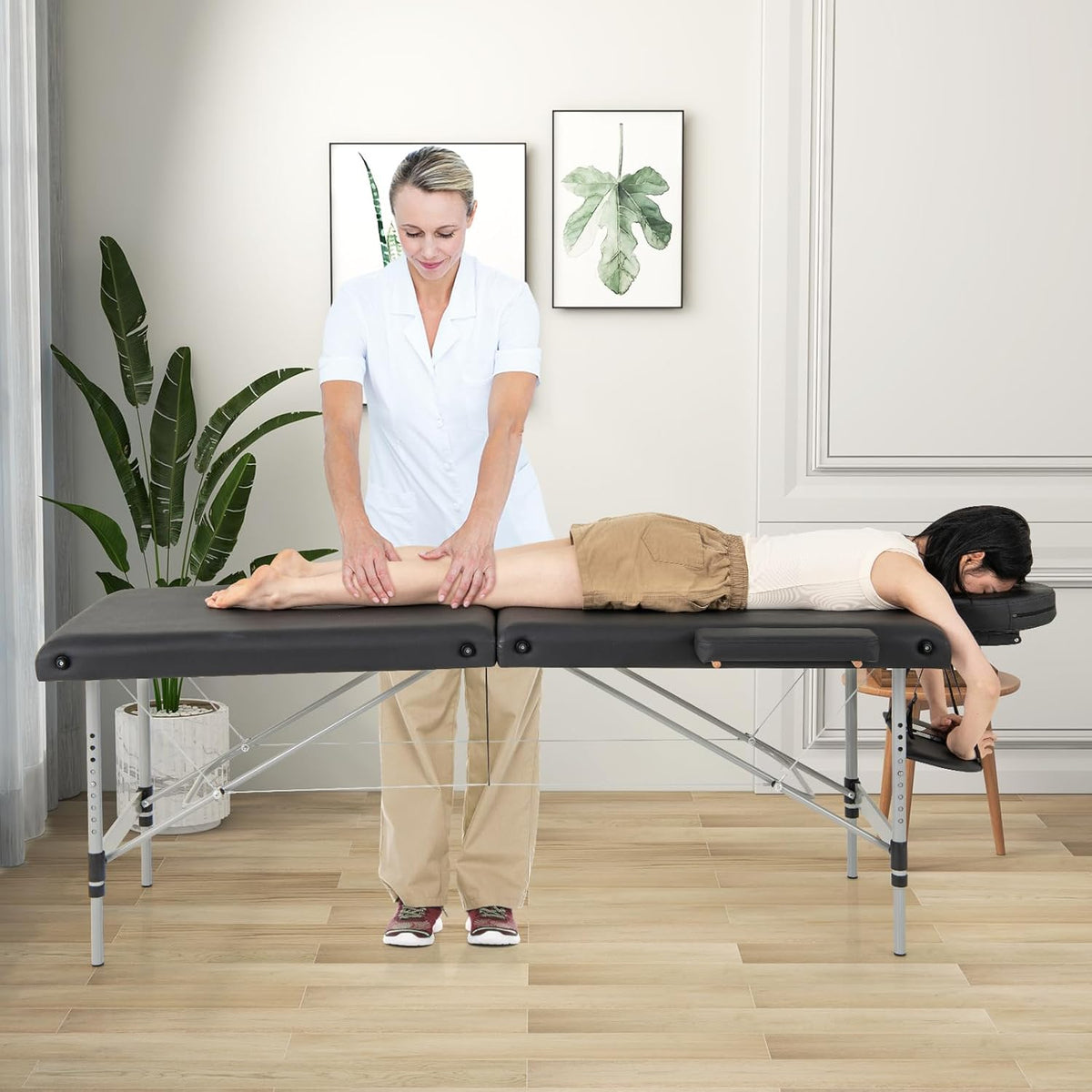 Black Portable Massage Table with Carrying Bag R878700
