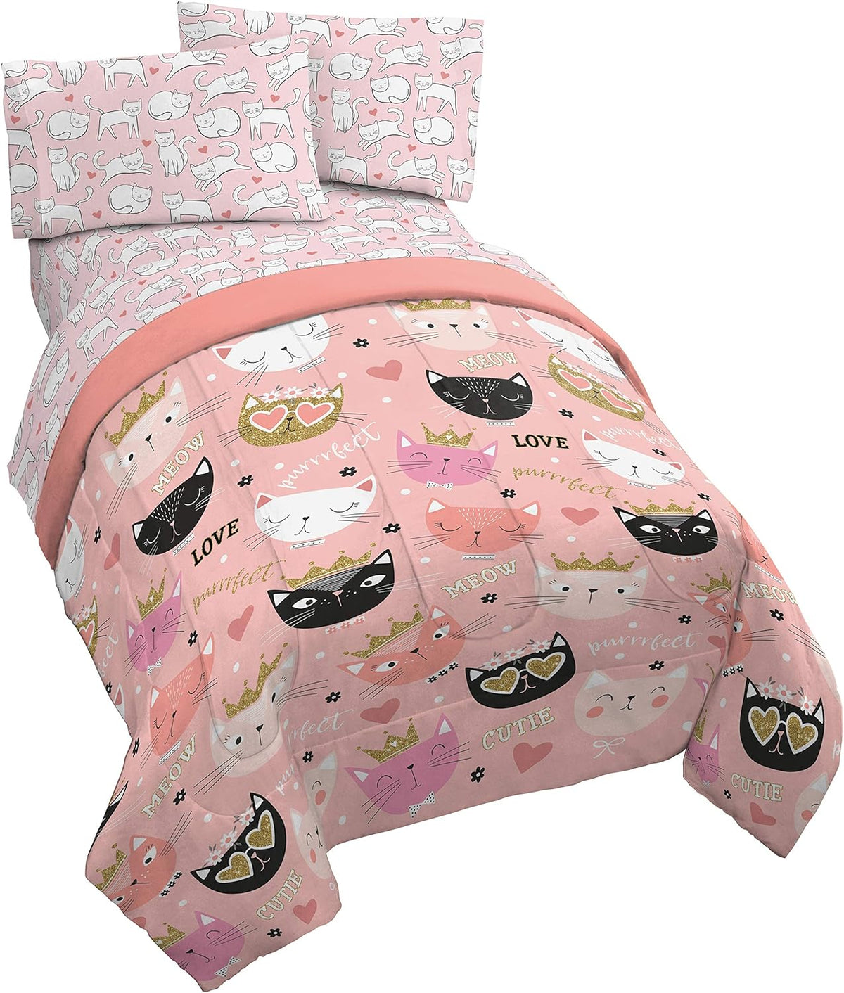 4 Piece Twin Bed Set Microfiber Y41181