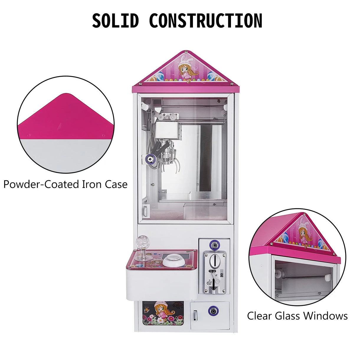 Mini Claw Crane Machine 110V Metal Case C3415