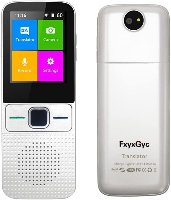 White 2.4Inch Touch Screen Translator Pack of 2 D4771