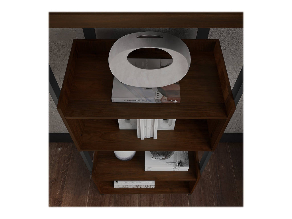 4 Shelf Bookcase in Modern Walnut E661440