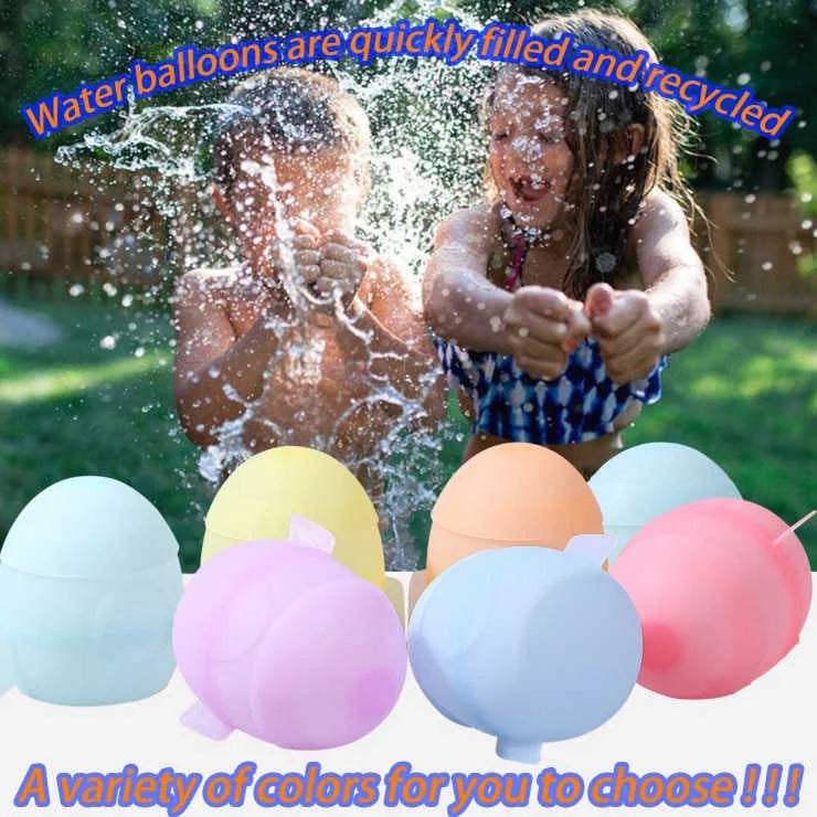 12 PCS Reusable Water Balloons with Mesh Bag Y509
