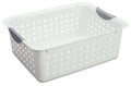 Medium Plastic Storage Organizer Basket White (72 Pack) D193