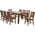 72 in. 9 Piece Extendable Dining Set V39577