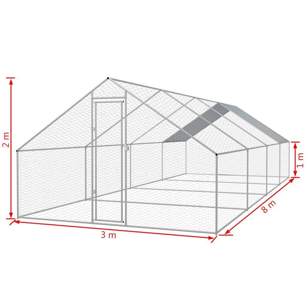 Galvanized Steel Chicken Cage Z68785