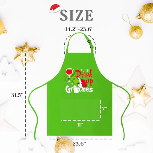 Christmas Baking Apron with 2 Pockets N6203