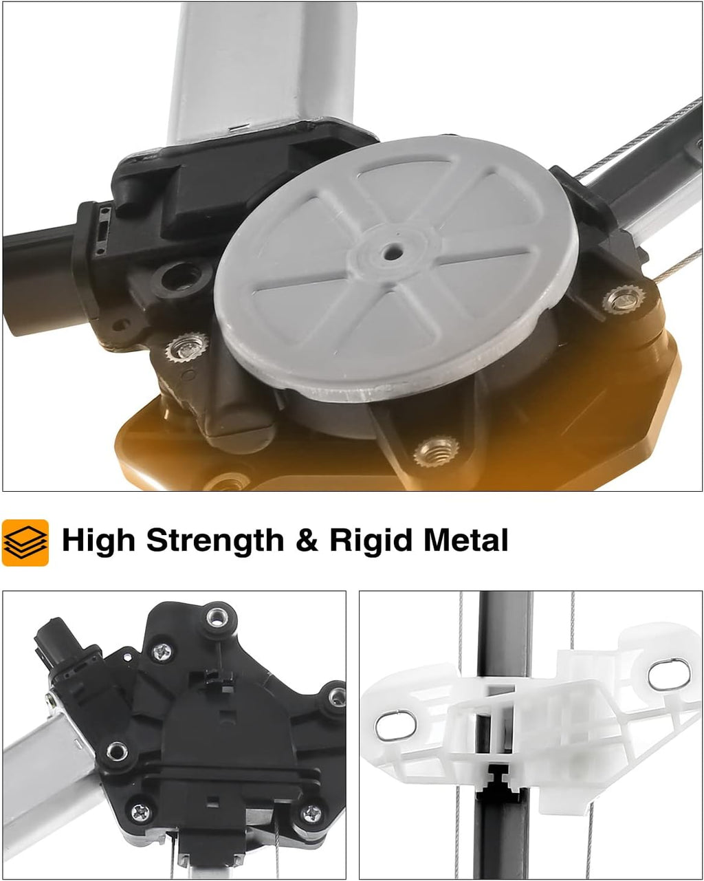 Electric Power Window Regulator With Motor Rear Left Driver Side Pack of 2 D884508