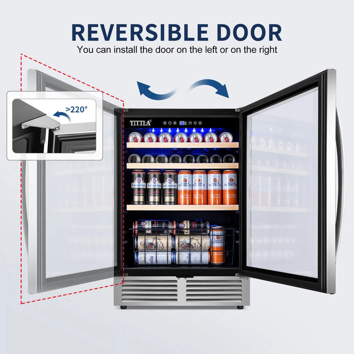 300 Can 48" Beverage Refrigerator Q300
