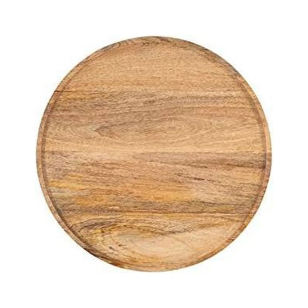 Wood And Aluminum Side Table H69571