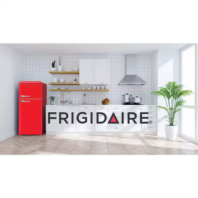 7.5 cu. ft. Red Retro Mini Fridge with Top Freezer N595956
