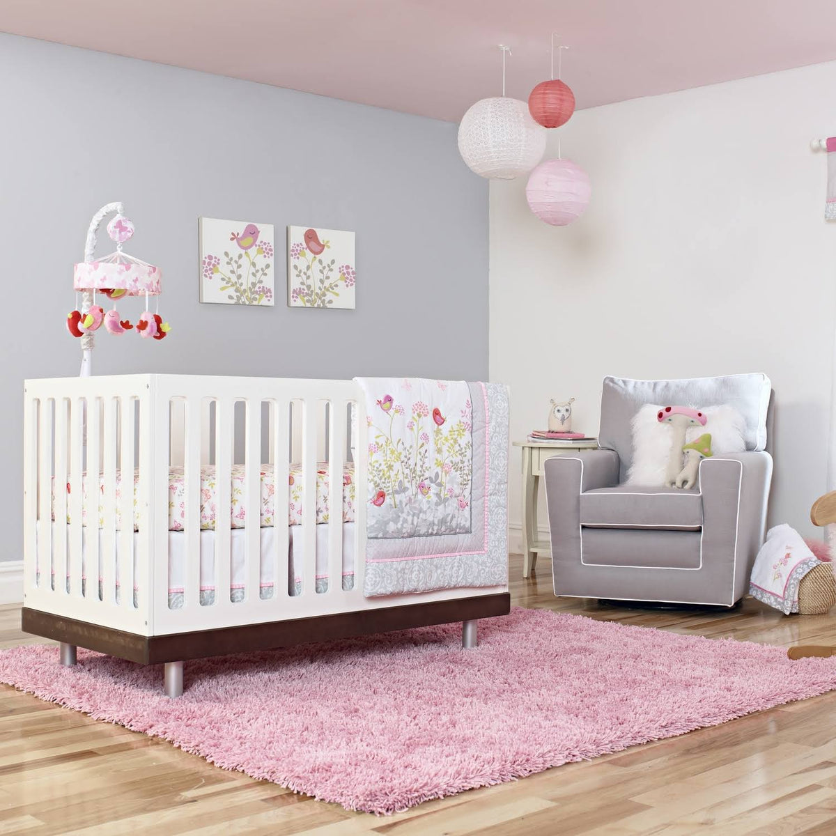 3 PC Crib Bedding Set B7502