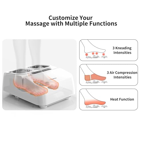 Black Shiatsu Foot Massager with Heat and Remote Control T1505