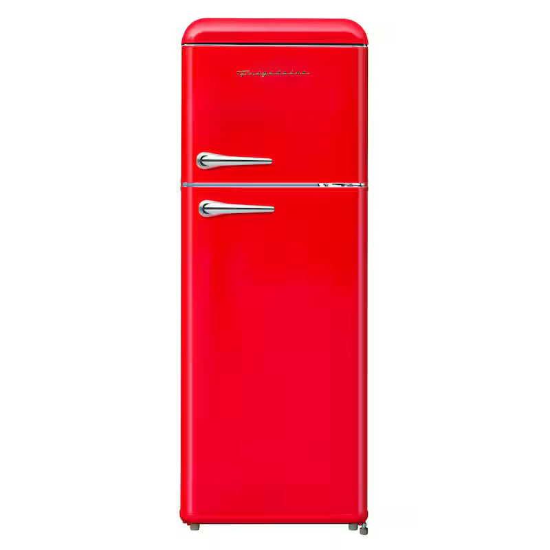 7.5 cu. ft. Red Retro Mini Fridge with Top Freezer N595956