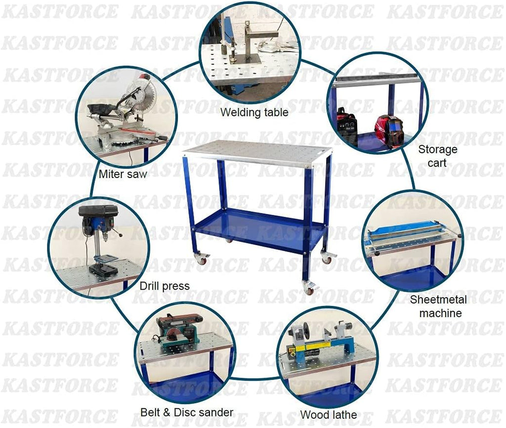Portable Welding Table with 5/8 /16mm Holes Z473656