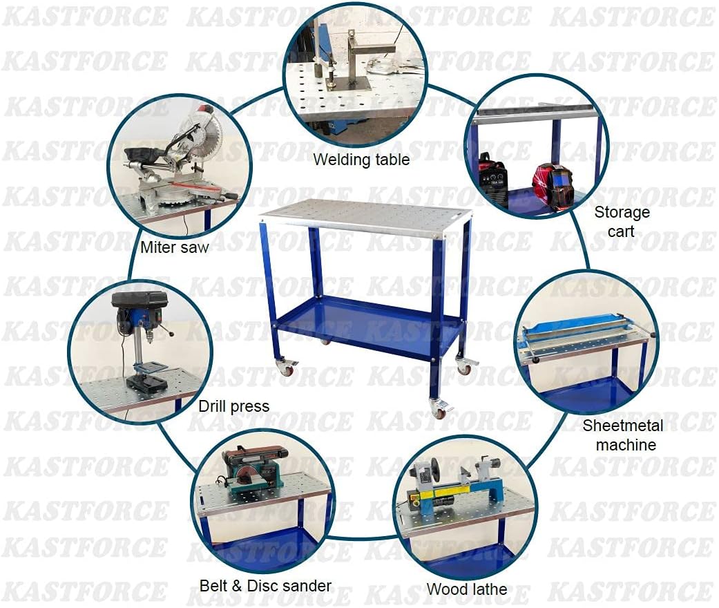 Portable Welding Table with 5/8 /16mm Holes Z473656