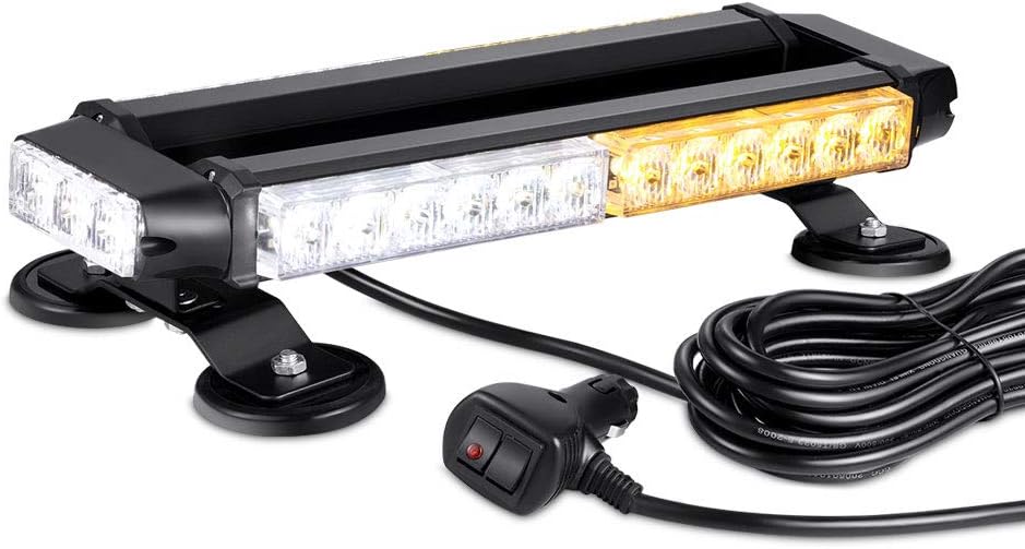 Red White LED Emergency Strobe Light Bar J614773