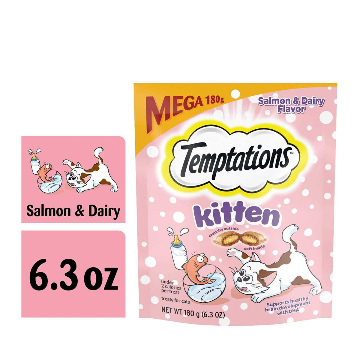 Crunchy and Soft Kitten Treats Dairy Flavor A187130