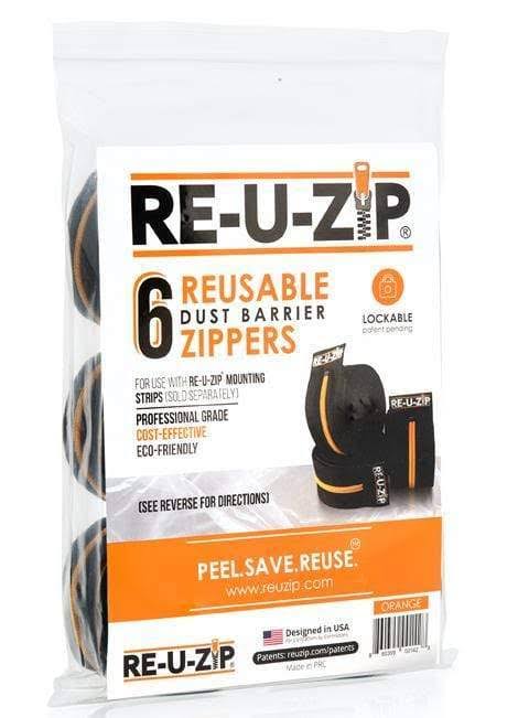 6 Pack Reusable Dust Barrier Zippers (Blue) C34340