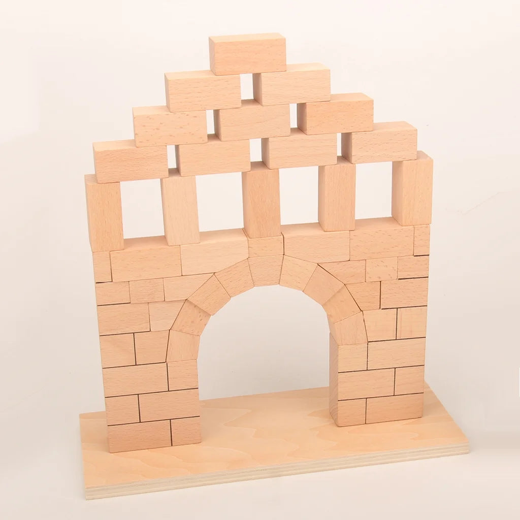 Roman Arch Bridge Stacking Building Block Wooden Stacking Block Game M146