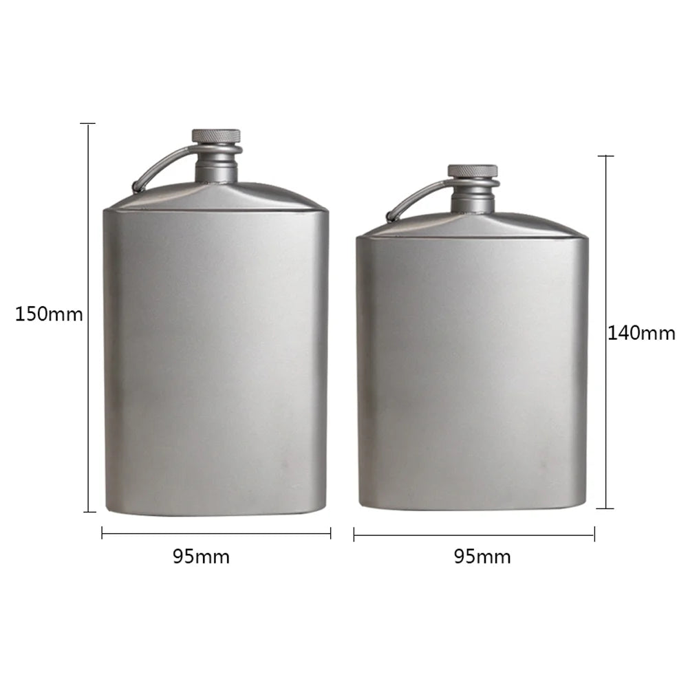 Ultralight Titanium Flask with Screw Clip H9384