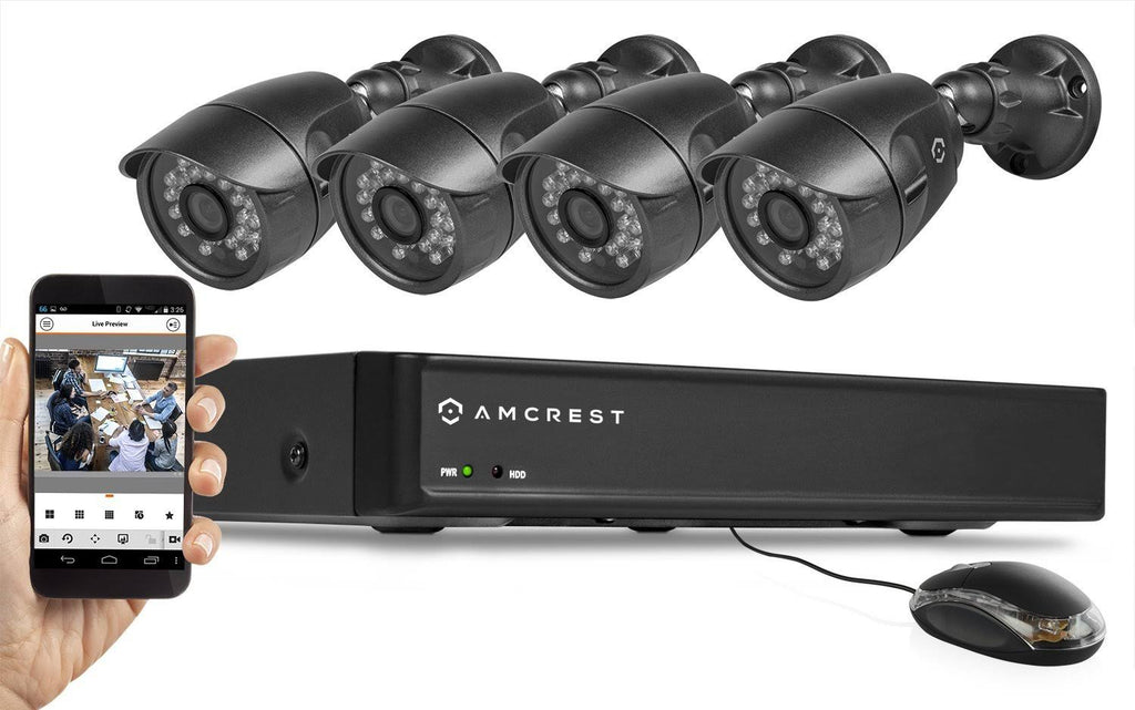 4-Channel DVR Security System with 4 Weatherproof Bullet Cameras K8249