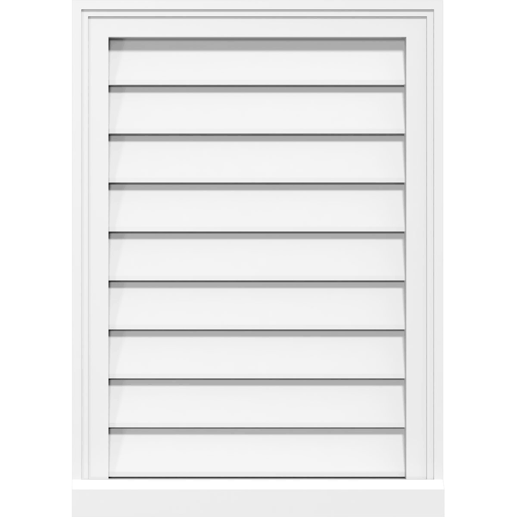 Vertical Surface Mount PVC Gable Vent D918