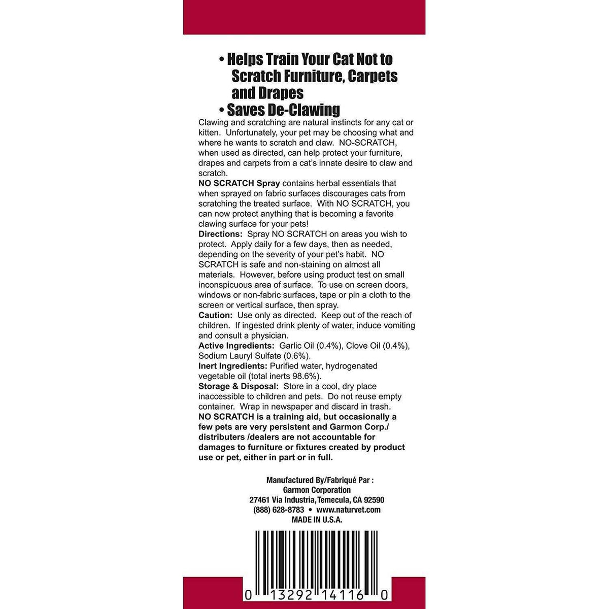 No Scratch Spray for Cats Z92323