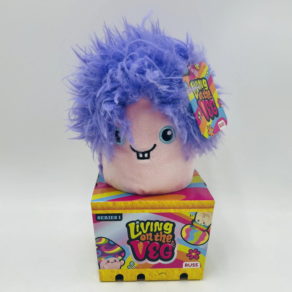 Purple Hairy Fuzzy 6" Plush Stuffed Animal Z408