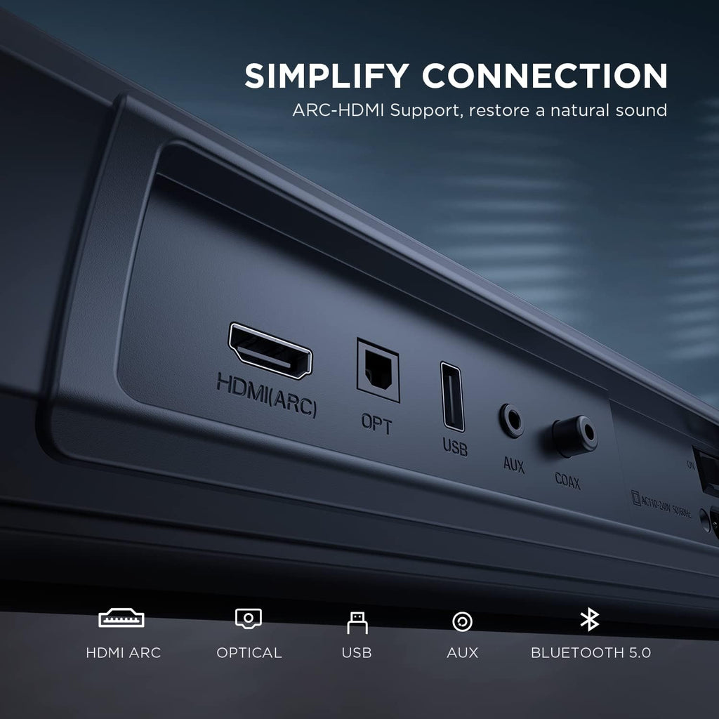 240W 2.1 Sound Bar with 6.5'' Wireless Subwoofer E1673