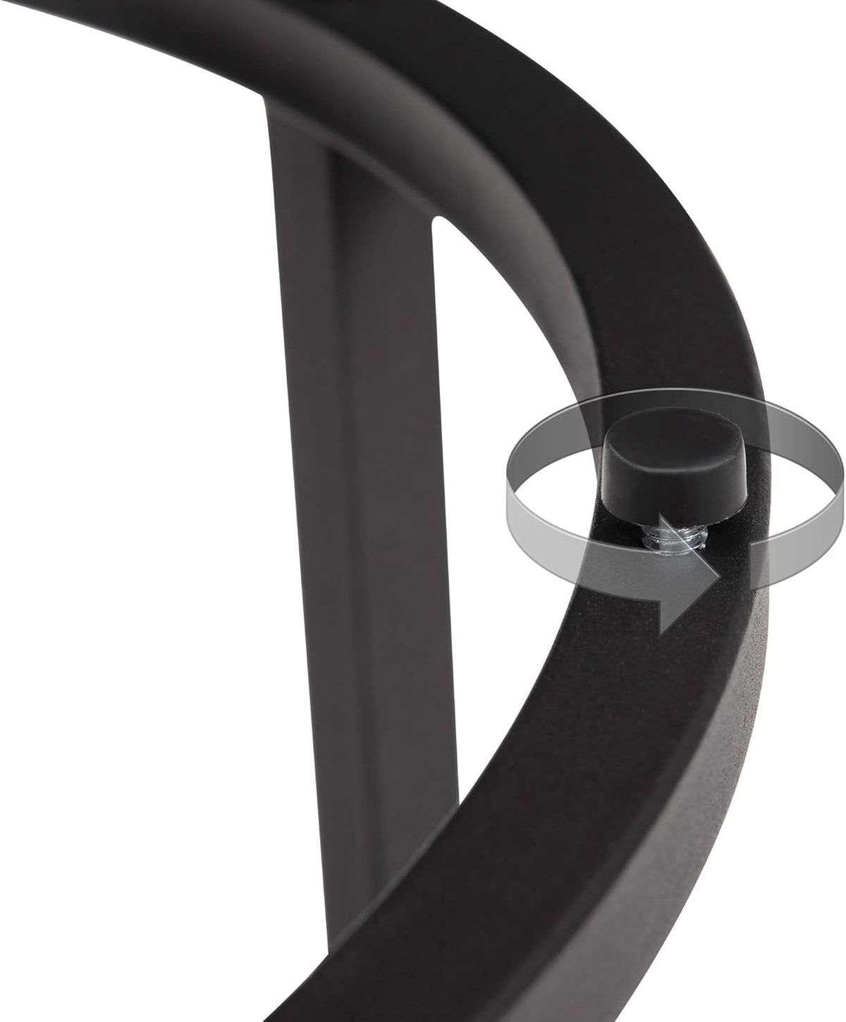 Black Kitchen End Table 15.25 Dia Set of 1 M54732