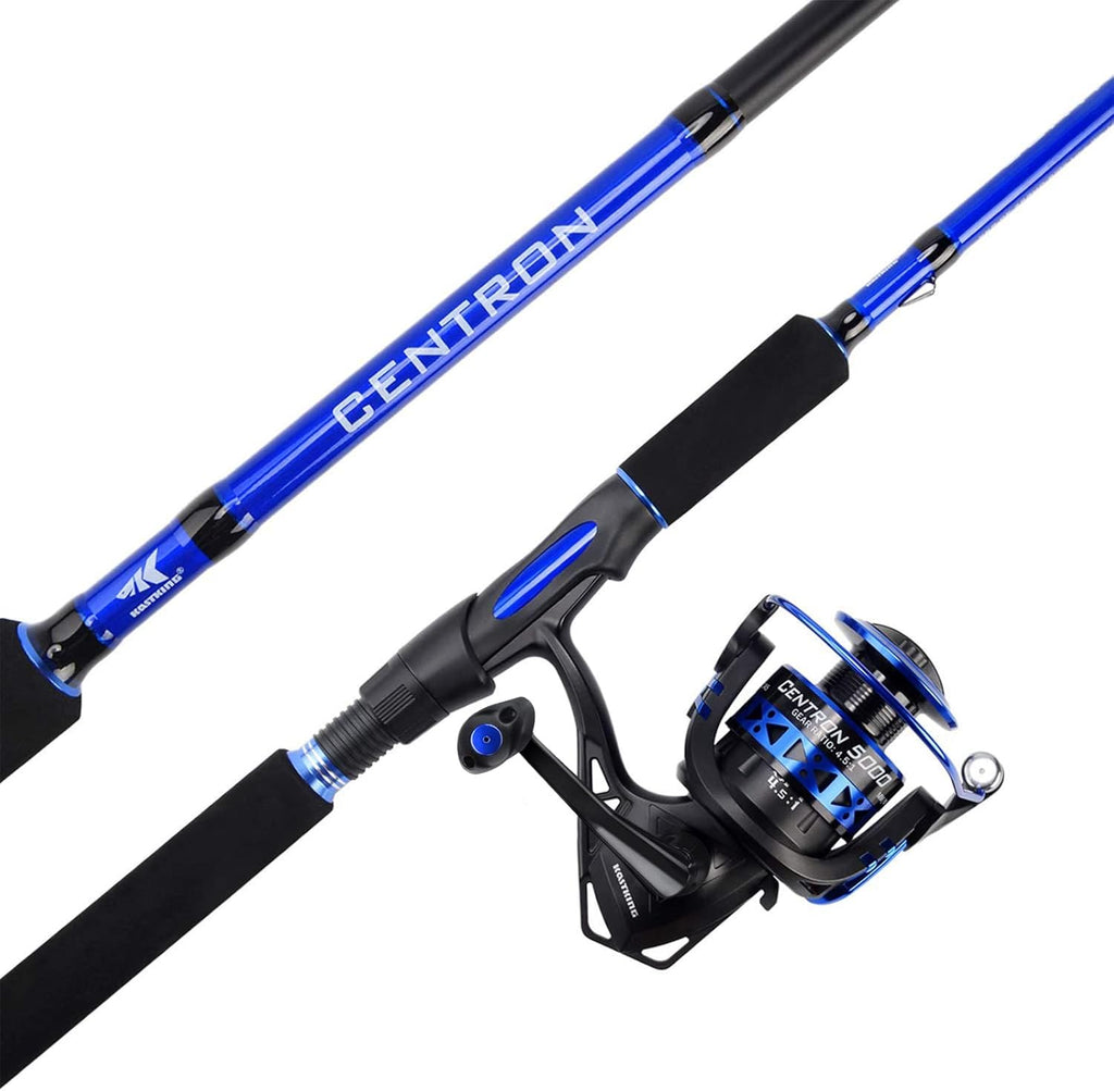 Fishing Rod and Reel Combo, IM6 Graphite 2Pc, Stainless Steel Guides with Ceramic Rings, EVA Handles G1407