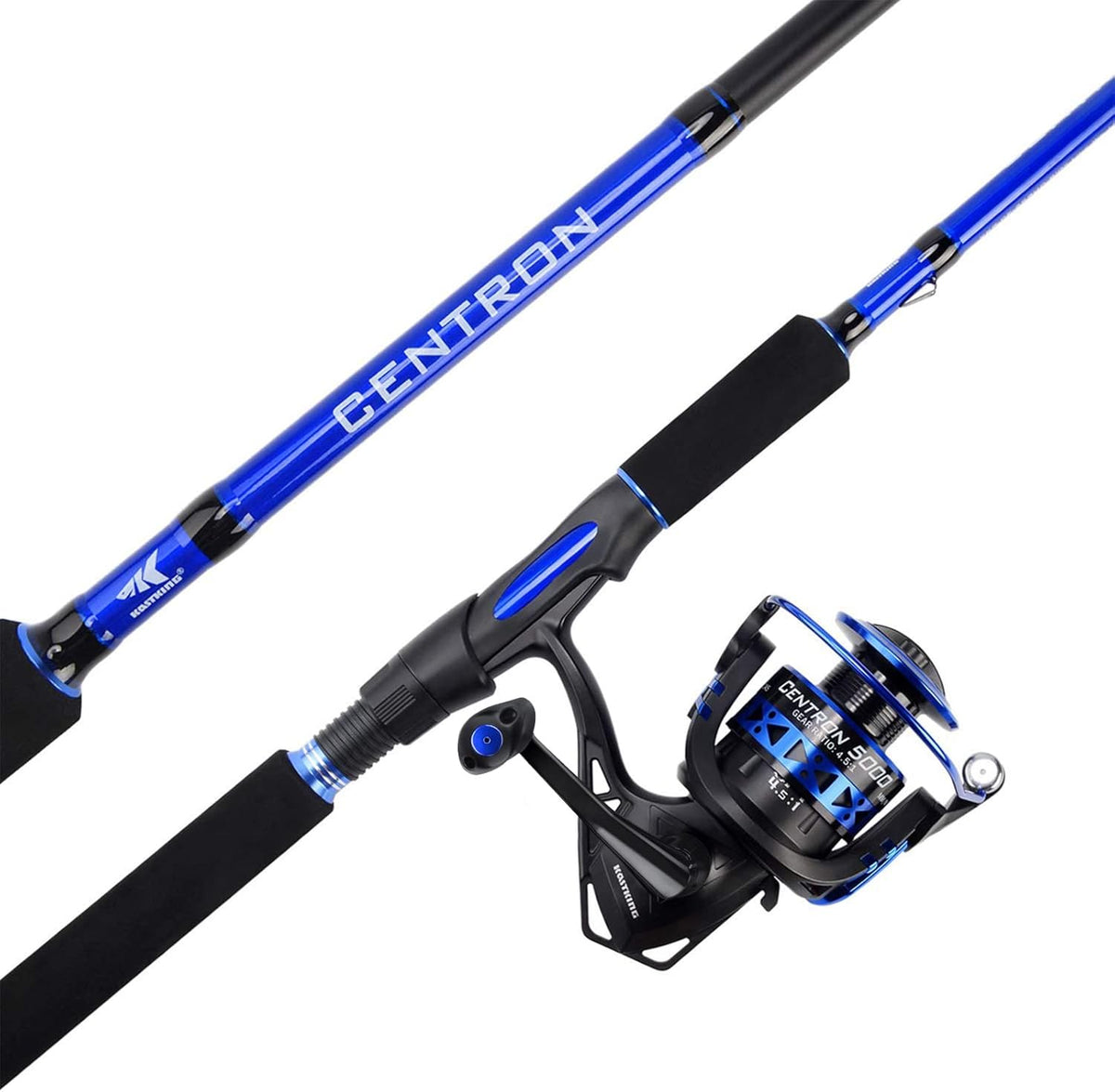 Fishing Rod and Reel Combo, IM6 Graphite 2Pc, Stainless Steel Guides with Ceramic Rings, EVA Handles G1407