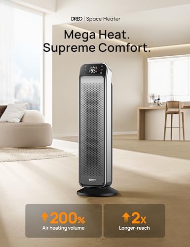 25" Electric Space Heater with Remote and Thermostat J5191