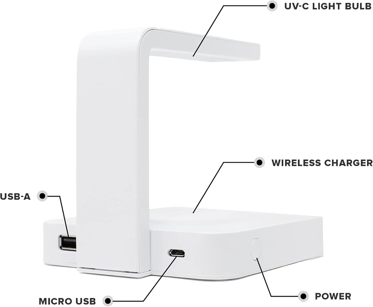 White UV Phone Sanitizer and Charger H4510