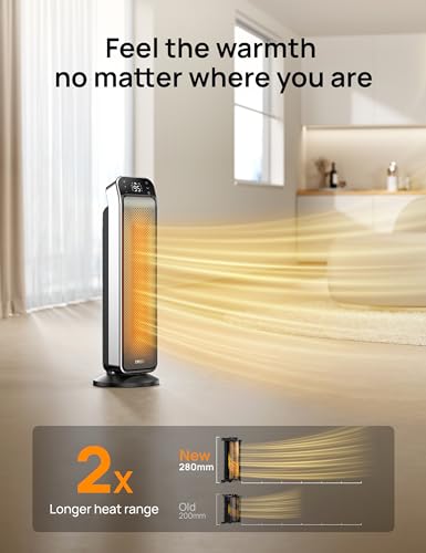 25" Electric Space Heater with Remote and Thermostat J5191