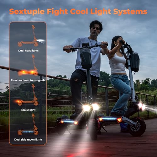 Electric Scooter with 800W Motor, 10'' Off Road Tires, Turn Signals & Storage Bag Z509270