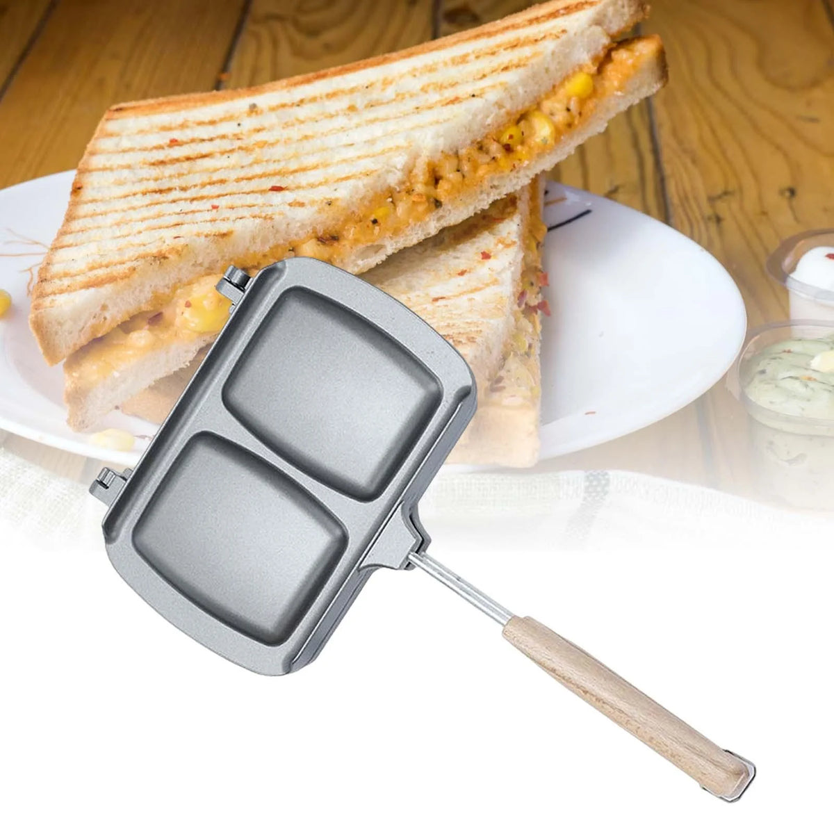 Non Stick Double Side Heating Sandwich Maker C1687