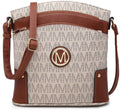 Large Triple Zip Pocket Crossbody Bag V83524