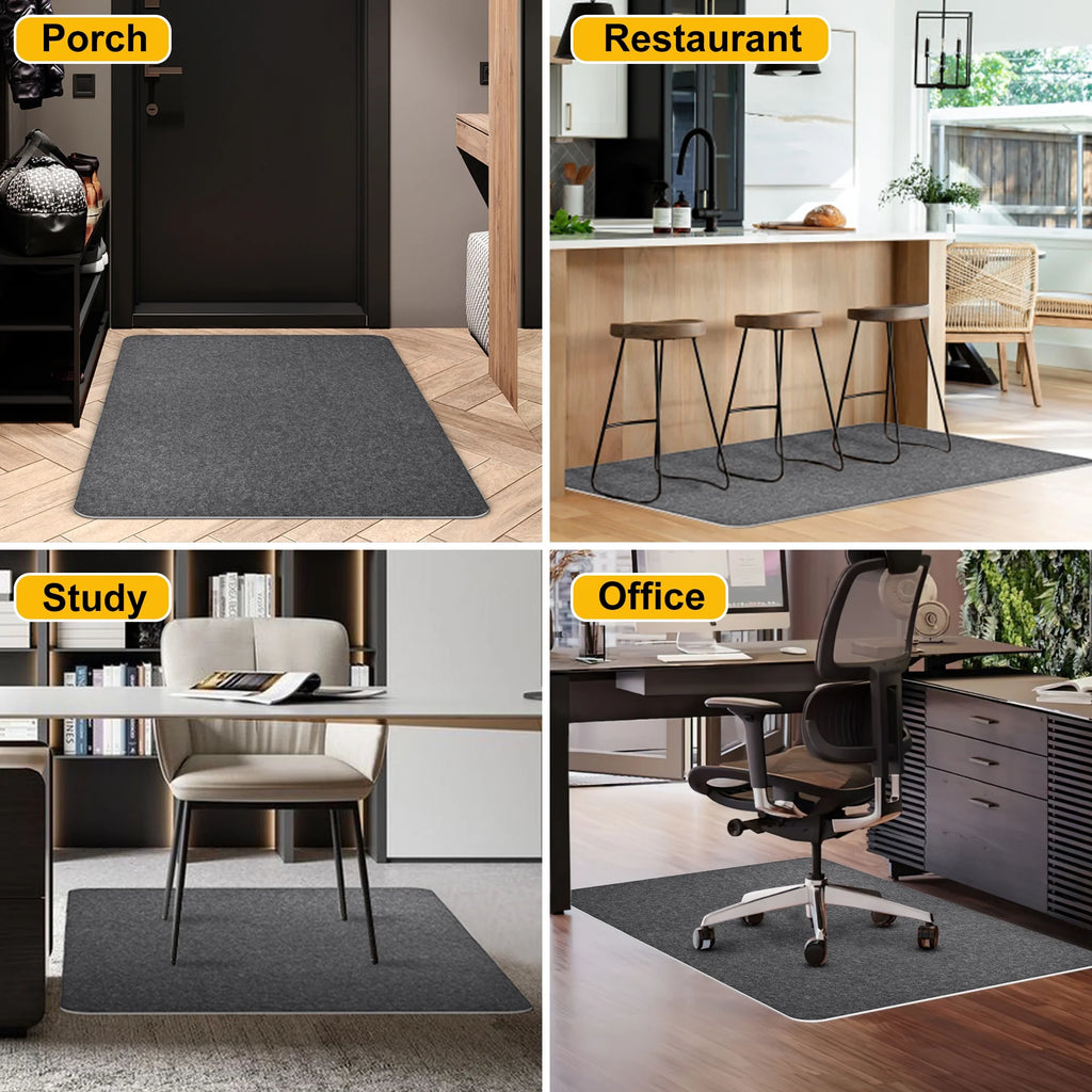 Office Chair Mat for Carpet 55"x35" Hardwood Floor Protector Mat P956
